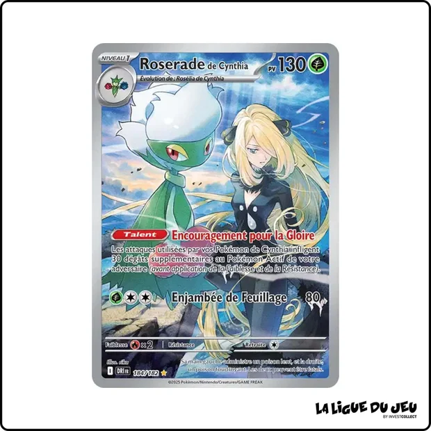IR - Pokemon - Rivalités Destinées - Roserade de Cynthia 184/182