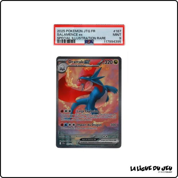 ISR - Pokemon - Aventures Ensembles - Drattak ex 187/159 - PSA 9 - Français