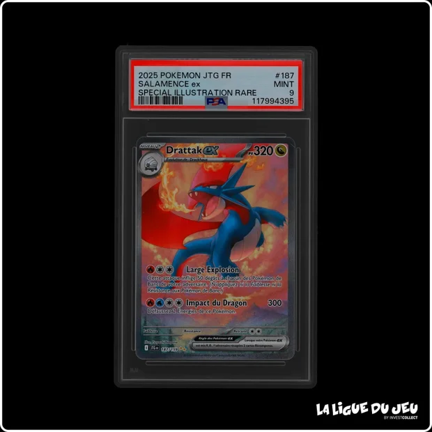 ISR - Pokemon - Aventures Ensembles - Drattak ex 187/159 - PSA 9 - Français