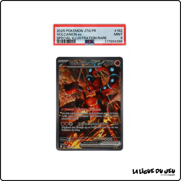 ISR - Pokemon - Aventures Ensembles - Volcanion Ex - 182/159 - PSA 9 - Français