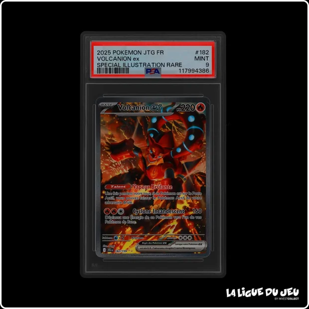 ISR - Pokemon - Aventures Ensembles - Volcanion Ex - 182/159 - PSA 9 - Français