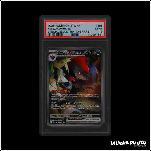 ISR - Pokemon - Aventures Ensembles - Zoroark Ex de N - 185/159 - PSA 9 - Français