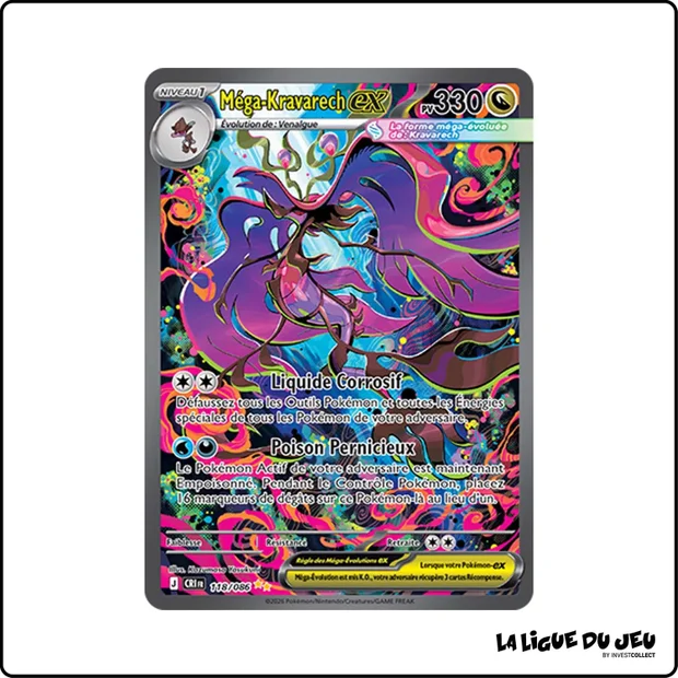 ISR - Pokemon - Chaos Ascendant - Méga-Kravarech ex 118/86