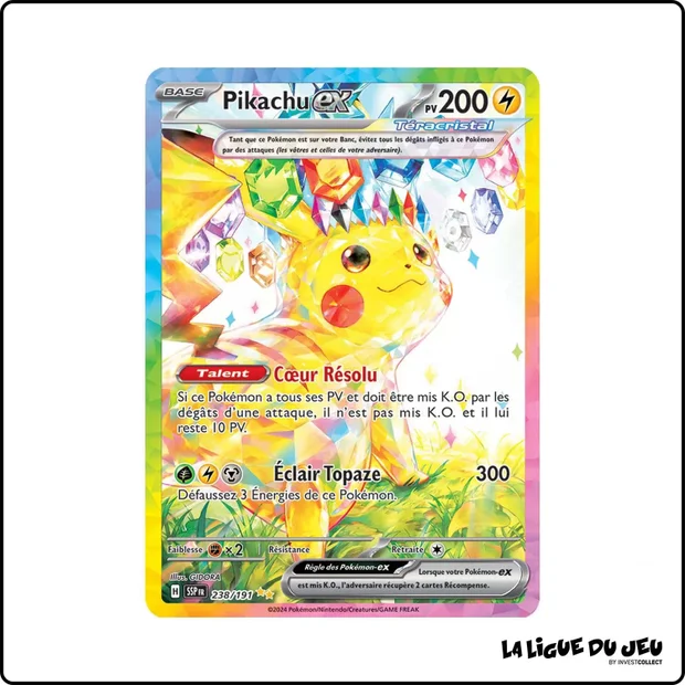 ISR - Pokemon - Étincelles Déferlantes - Pikachu ex 238/191