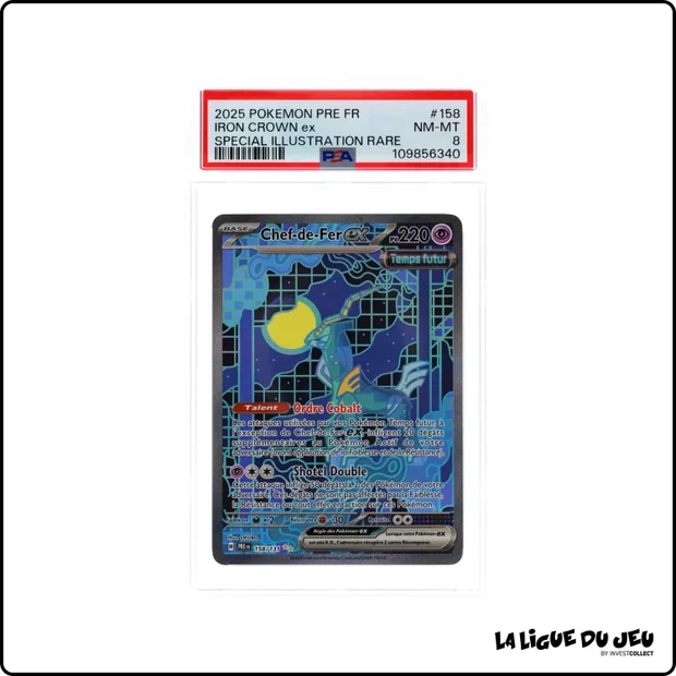 ISR - Pokemon - Évolutions prismatiques - Chef-de-Fer ex 158/131 - PSA 8 - Français