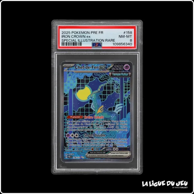 ISR - Pokemon - Évolutions prismatiques - Chef-de-Fer ex 158/131 - PSA 8 - Français