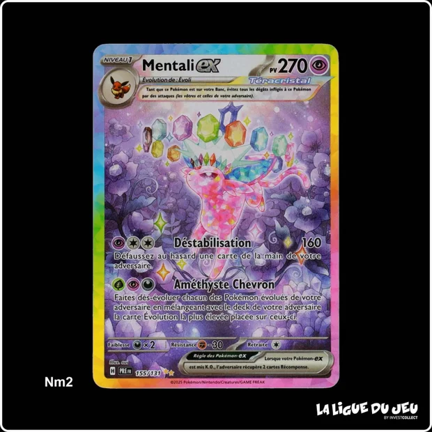 ISR - Pokemon - Évolutions Prismatiques - Mentali ex 155/131