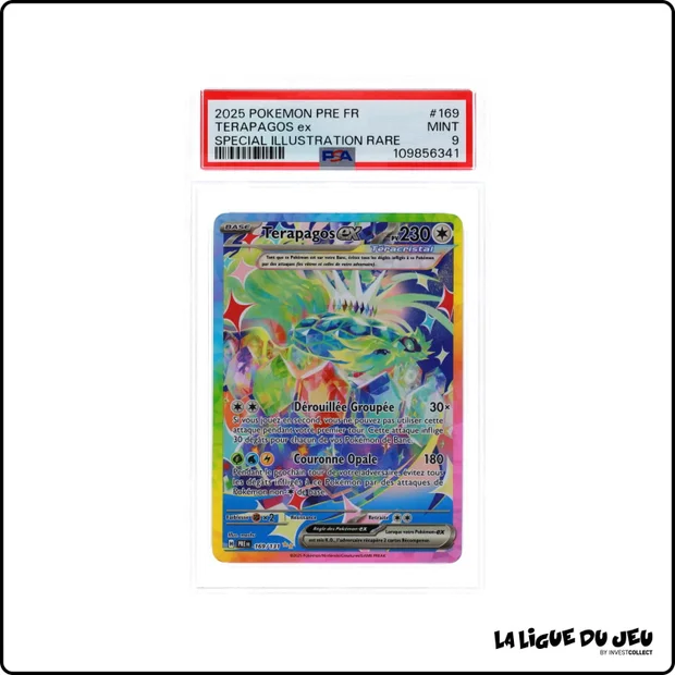 ISR - Pokemon - Évolutions Prismatiques - Terapagos ex 169/131 - PSA 9 - Français