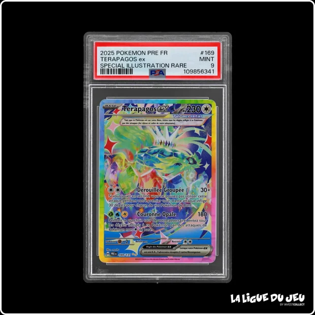 ISR - Pokemon - Évolutions Prismatiques - Terapagos ex 169/131 - PSA 9 - Français