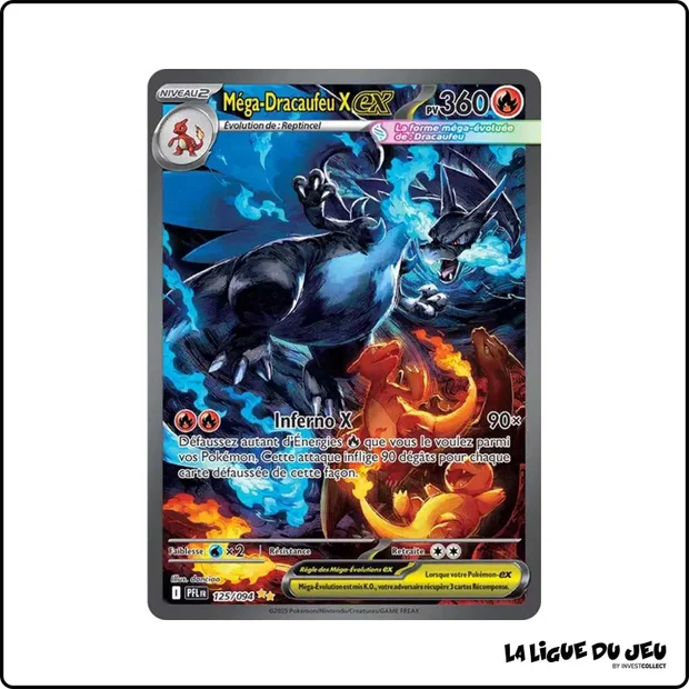 ISR - Pokemon - Flammes Fantasmagoriques - Méga-Dracaufeu X ex 125/94