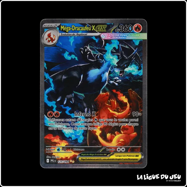 ISR - Pokemon - Flammes Fantasmagoriques - Méga-Dracaufeu X ex 125/94
