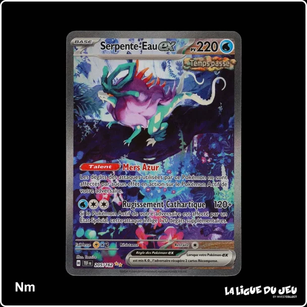 ISR - Pokemon - Forces Temporelles - Serpente-Eau-ex 205/162