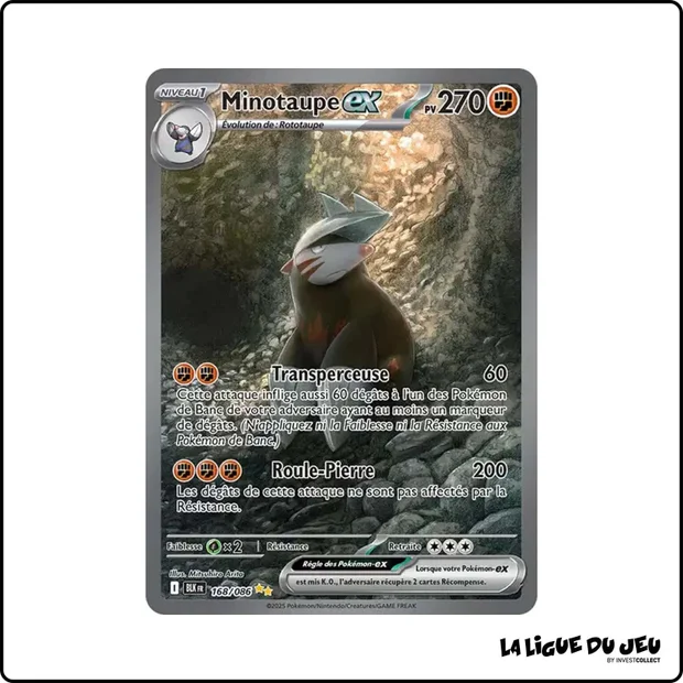 ISR - Pokemon - Foudre Noire - Minotaupe ex 168/86