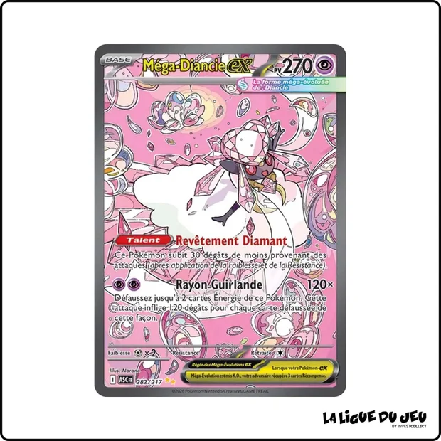ISR - Pokemon - Héros Transcendants - Méga-Diancie ex 282/217