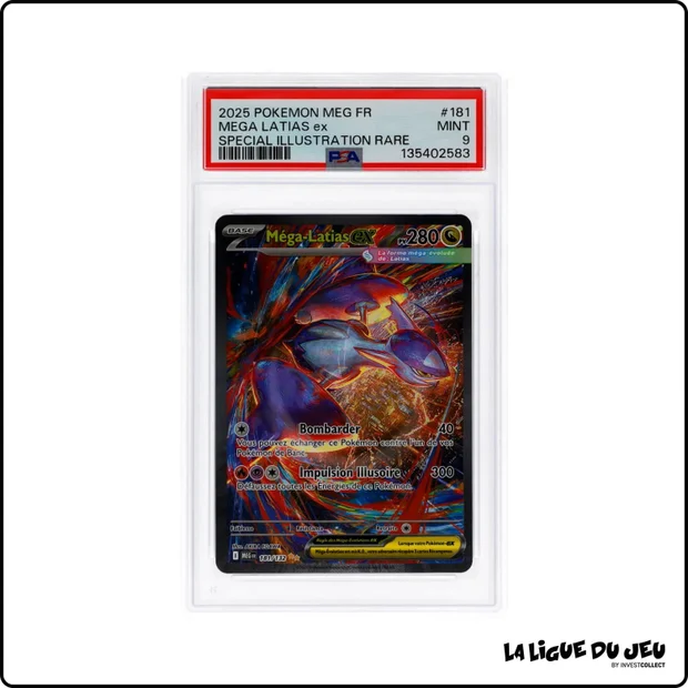 ISR - Pokémon - Méga Évolution de base - Méga-Latias ex - 181/132 - PSA 9 - Français