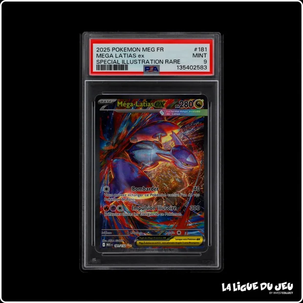 ISR - Pokémon - Méga Évolution de base - Méga-Latias ex - 181/132 - PSA 9 - Français