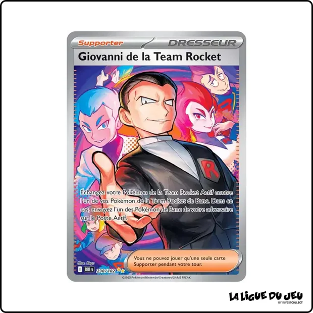 ISR - Pokemon - Rivalités Destinées - Giovanni de la Team Rocket 238/182