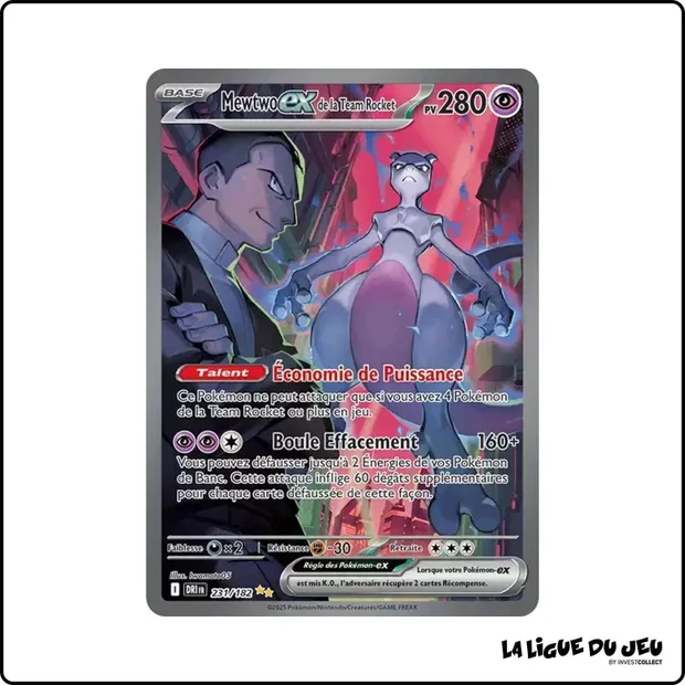 ISR - Pokemon - Rivalités Destinées - Mewtwo ex de la Team Rocket 231/182