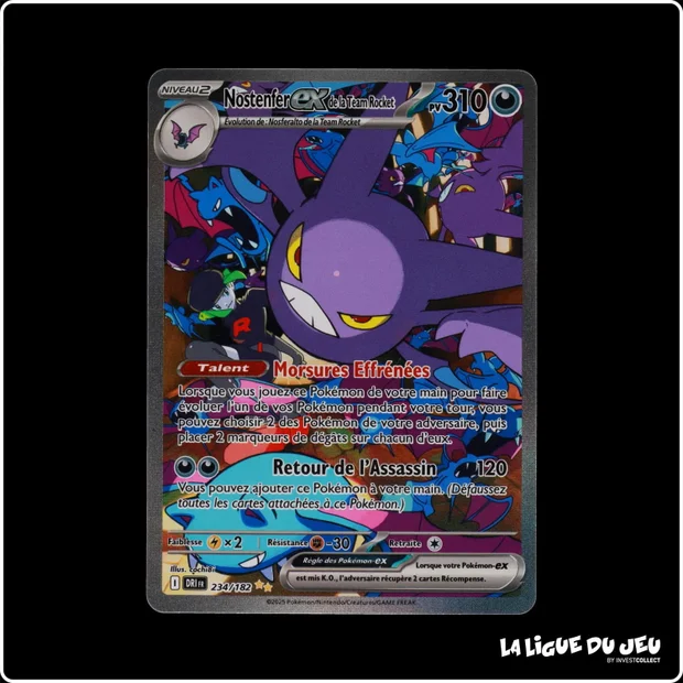 ISR - Pokemon - Rivalités Destinées - Nostenfer ex de la Team Rocket 234/182