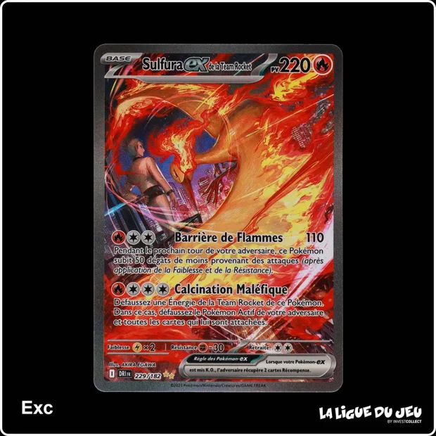 ISR - Pokemon - Rivalités Destinées - Sulfura ex de la Team Rocket 229/182