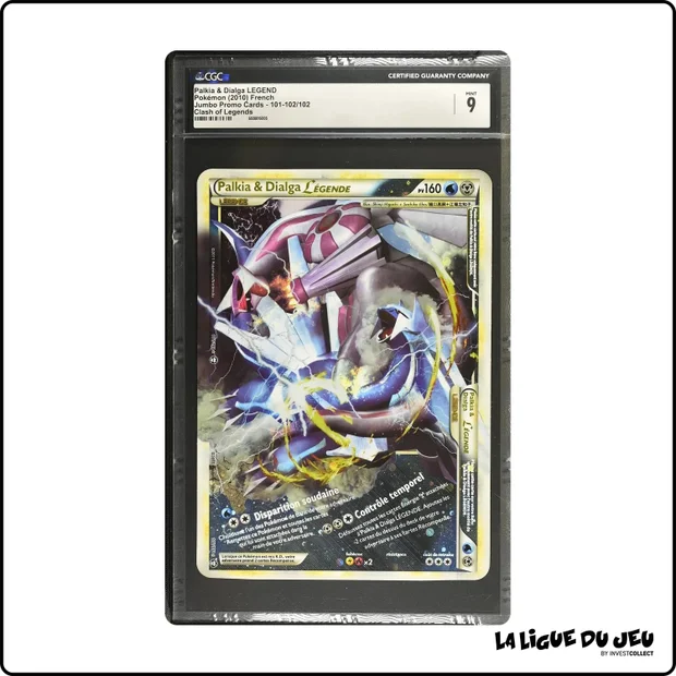 Jumbo Promo - Pokemon - HGSS Promo - Palkia & Dialga Légende - 102/102 - CGC 9 - Français