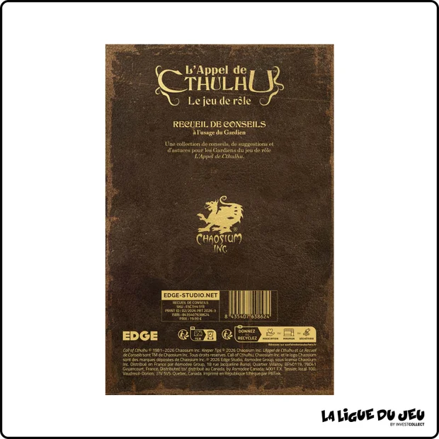 L'Appel de Cthulhu - Extension : Recueil de Conseils à l'usage