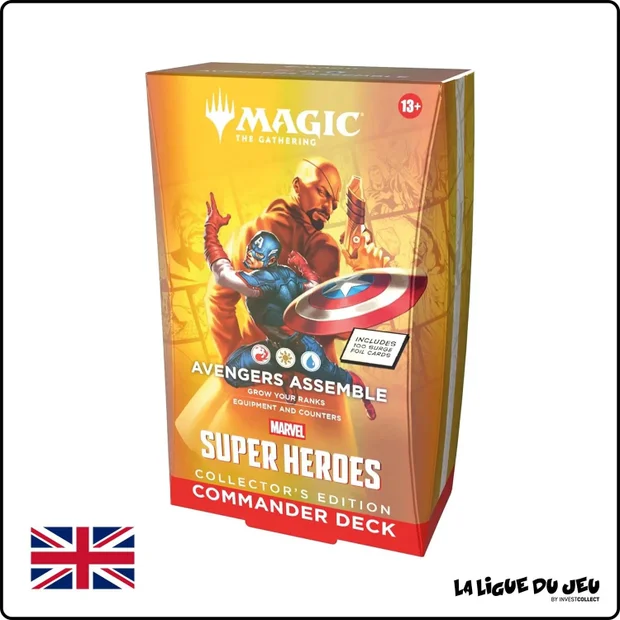 Lot de 4 Decks - Magic the Gathering - Marvel Super Heroes - Commander Collector - Scellé - Anglais