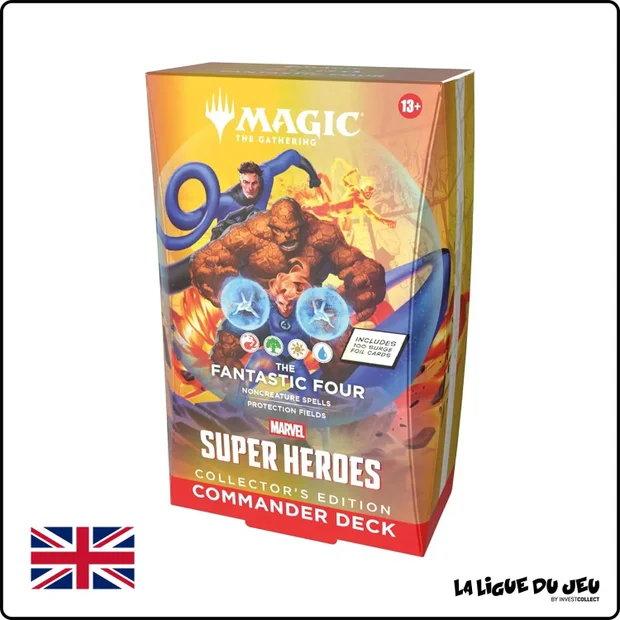 Lot de 4 Decks - Magic the Gathering - Marvel Super Heroes - Commander Collector - Scellé - Anglais