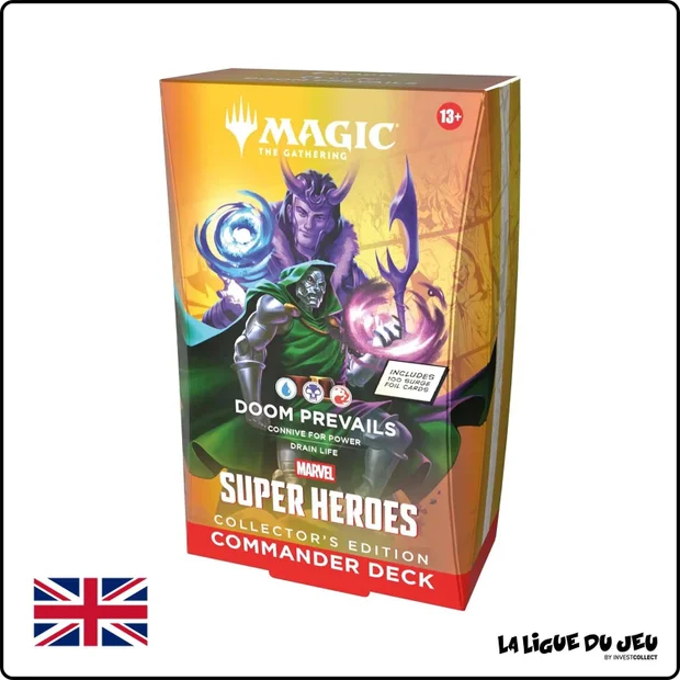 Lot de 4 Decks - Magic the Gathering - Marvel Super Heroes - Commander Collector - Scellé - Anglais
