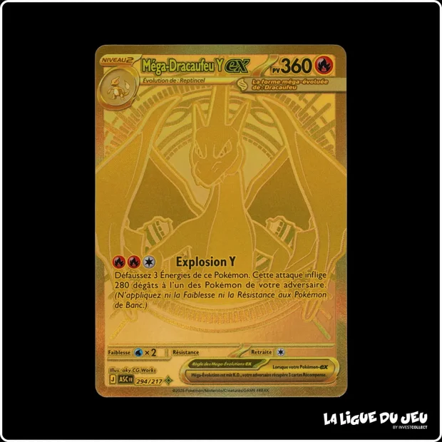 MHR - Pokemon - Héros Transcendants - Méga-Dracaufeu Y ex 294/217