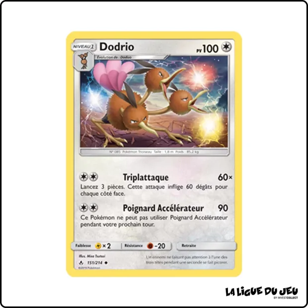 Peu commune - Pokemon - Alliance Infaillible - Dodrio 151/214