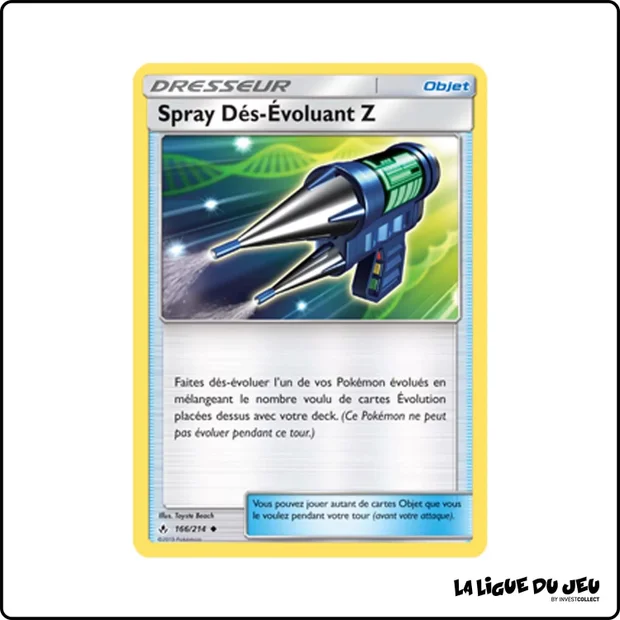 Peu commune - Pokemon - Alliance Infaillible - Spray Dés-Évoluant Z 166/214