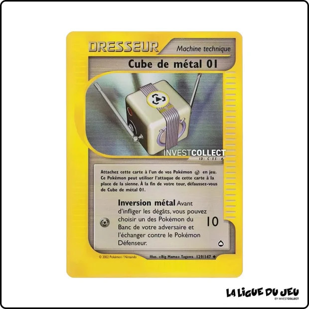 Peu commune - Pokemon - Aquapolis - Cube de métal 01 129/147