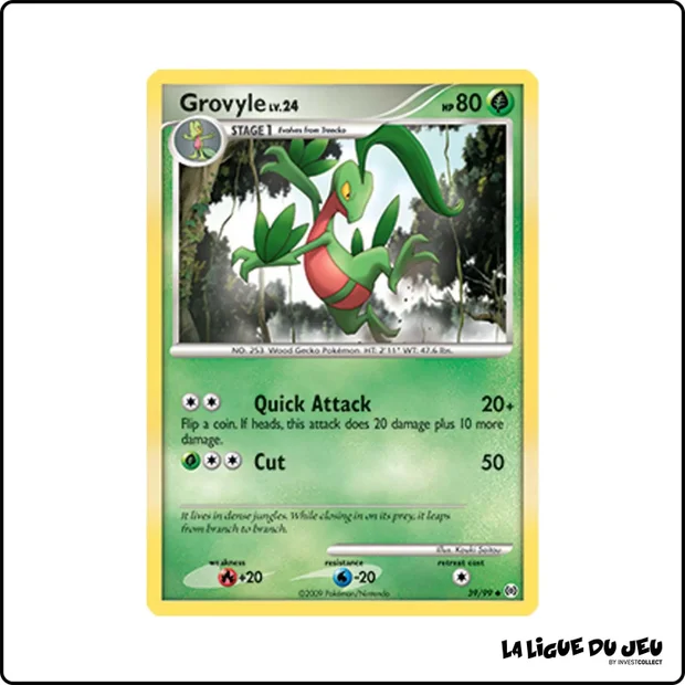 Peu commune - Pokemon - Arceus - Grovyle 39/99
