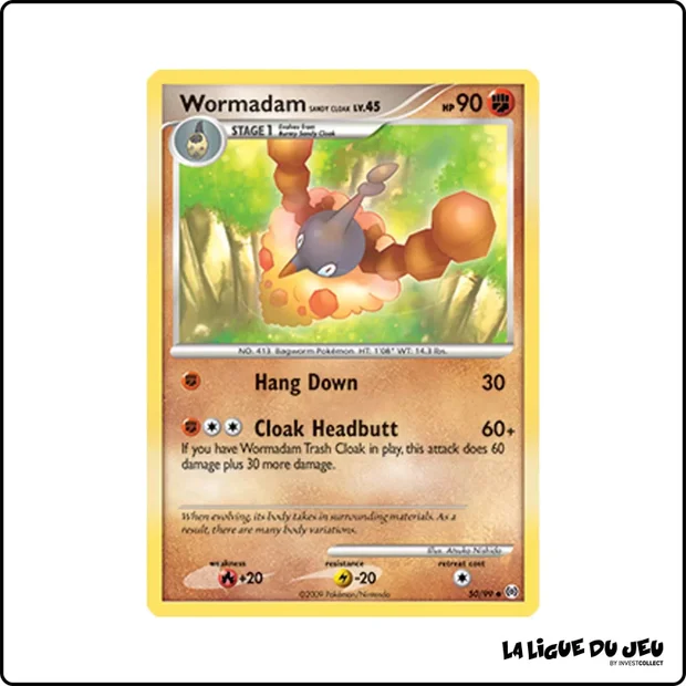 Peu commune - Pokemon - Arceus - Wormadam Sandy Cloak 50/99