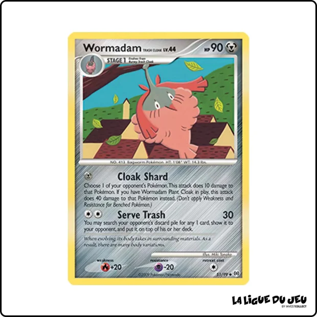 Peu commune - Pokemon - Arceus - Wormadam Trash Cloak 51/99