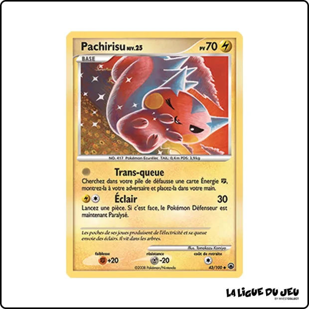 Peu commune - Pokemon - Aube Majestueuse - Pachirisu 43/100