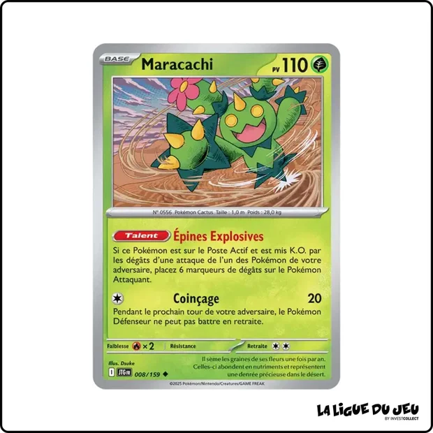 Peu commune - Pokemon - Aventures Ensemble - Maracachi 8/159