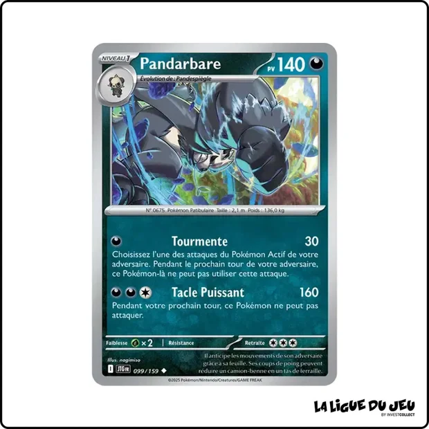 Peu commune - Pokemon - Aventures Ensemble - Pandarbare 99/159