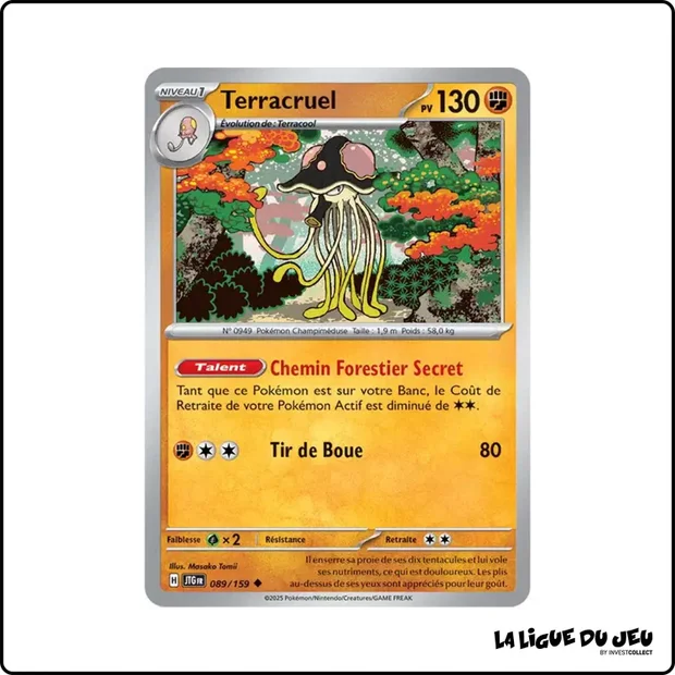 Peu commune - Pokemon - Aventures Ensemble - Terracruel 89/159