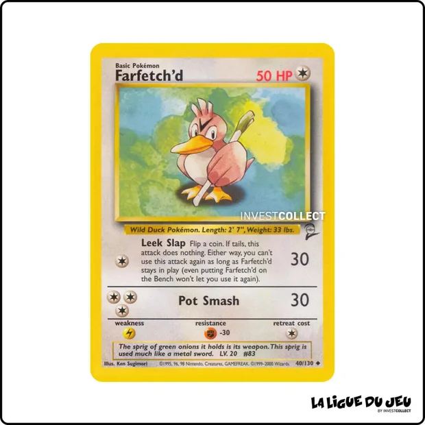 Peu commune - Pokemon - Base Set 2 - Farfetch'd 40/130