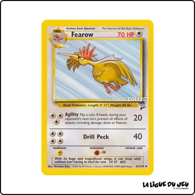 Peu commune - Pokemon - Base Set 2 - Fearow 41/130