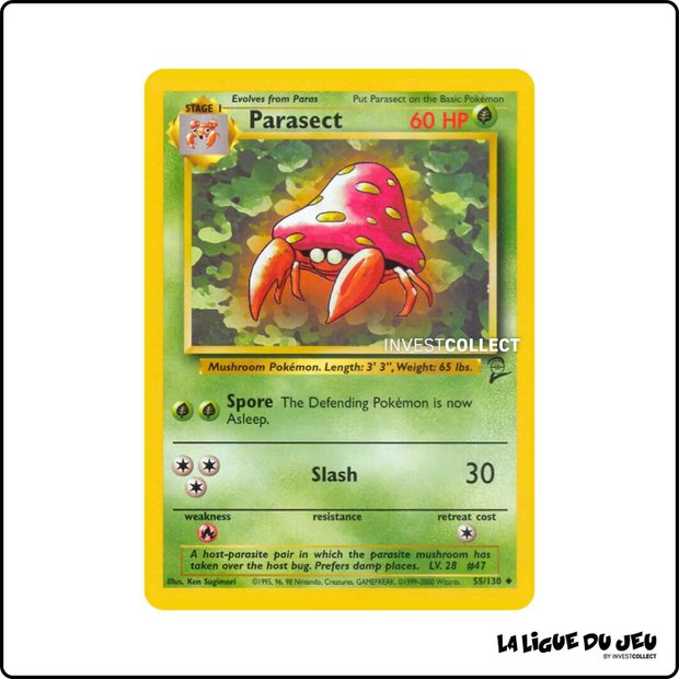Peu commune - Pokemon - Base Set 2 - Parasect 55/130