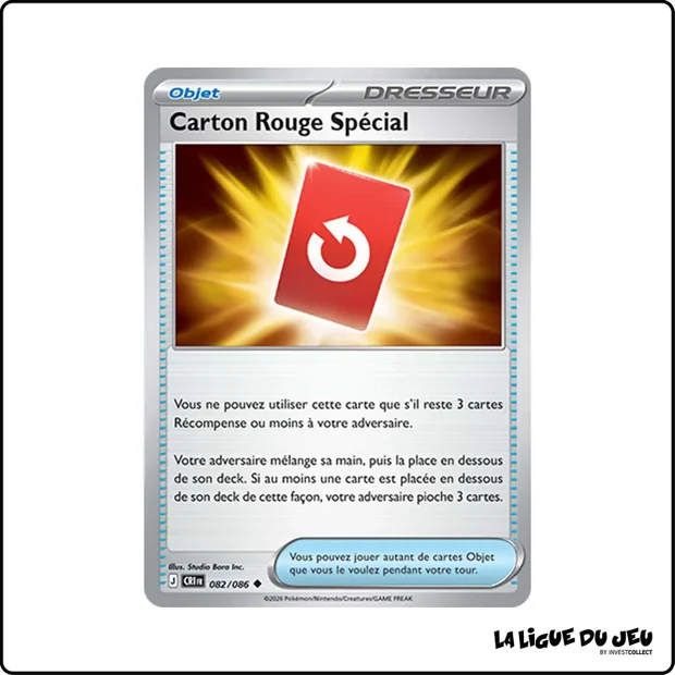 Peu commune - Pokemon - Chaos Ascendant - Carton Rouge Spécial 82/86