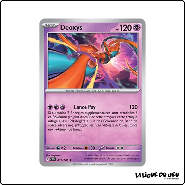 Peu commune - Pokemon - Chaos Ascendant - Deoxys 32/86