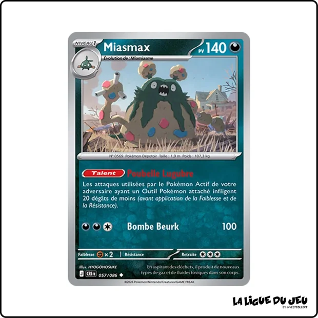 Peu commune - Pokemon - Chaos Ascendant - Miasmax 57/86