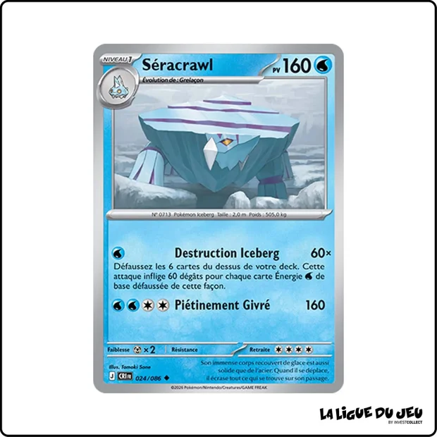 Peu commune - Pokemon - Chaos Ascendant - Séracrawl 24/86