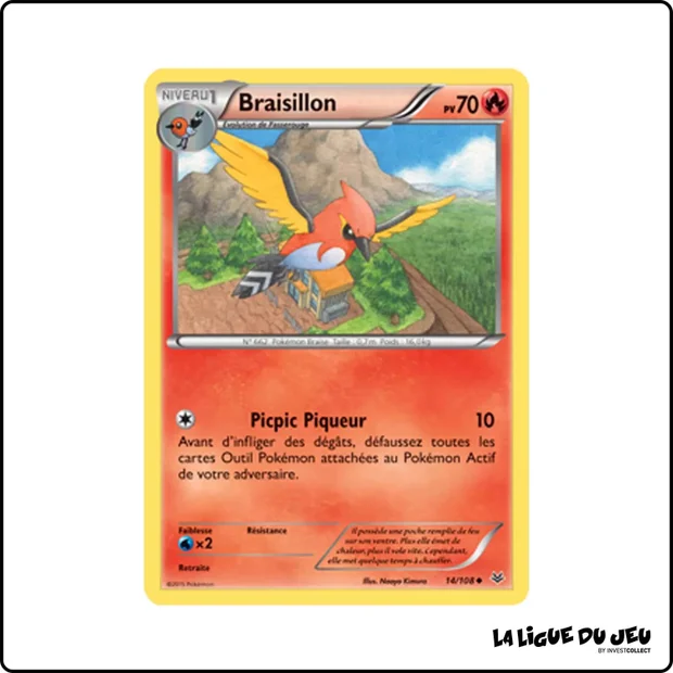 Peu commune - Pokemon - Ciel Rugissant - Braisillon 14/108