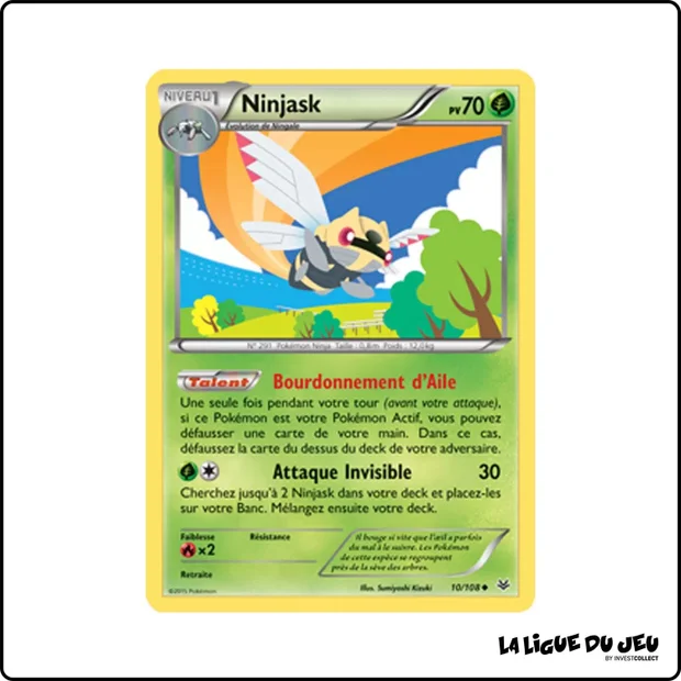 Peu commune - Pokemon - Ciel Rugissant - Ninjask 10/108