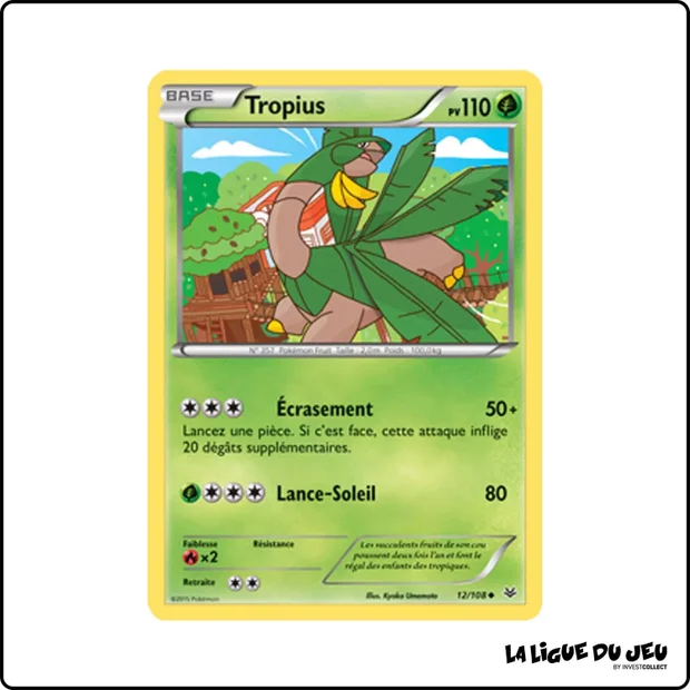 Peu commune - Pokemon - Ciel Rugissant - Tropius 12/108